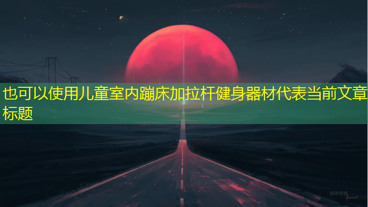 <strong>儿童室内蹦床加拉杆健身器材</strong>